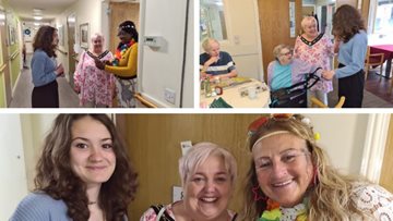 Mayor of Broxtowe, Councillor Teresa Cullen joins ‘Celebrating Together’ event at Silverwood Care Ho